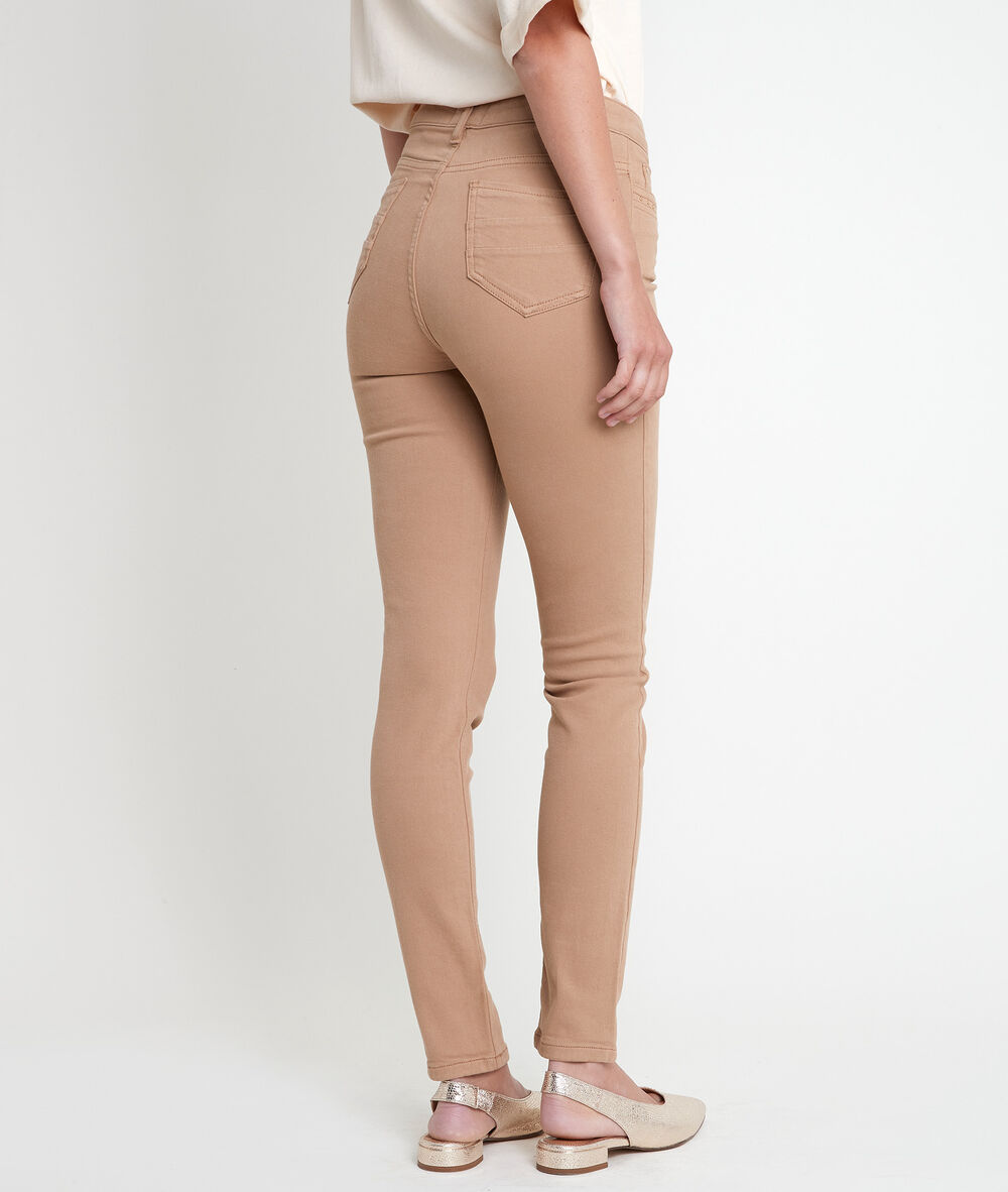 The iconic suzy slim-fit jeans in beige recycled cotton beige.