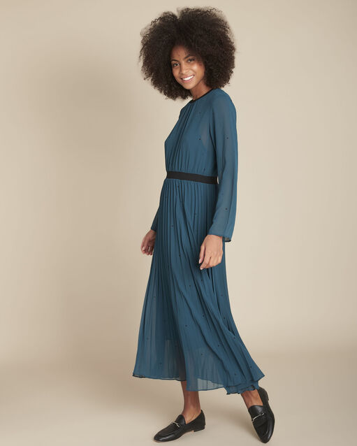 Lola long cypress pleated dress (1) - Maison 123