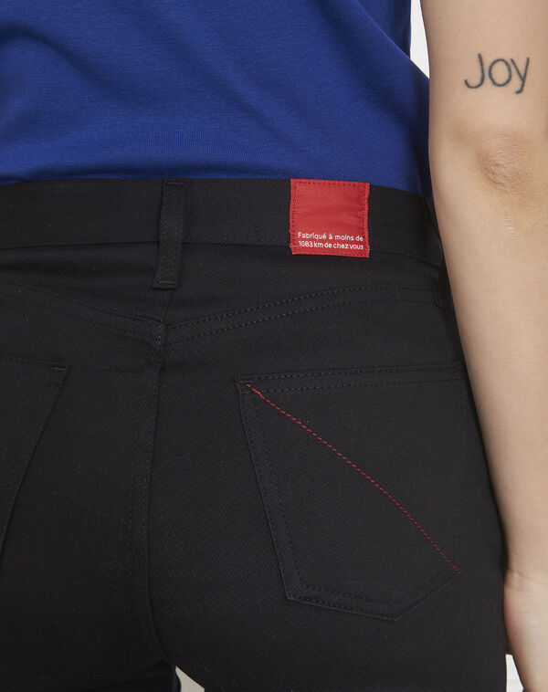 Cathy slim-fit black jeans black.