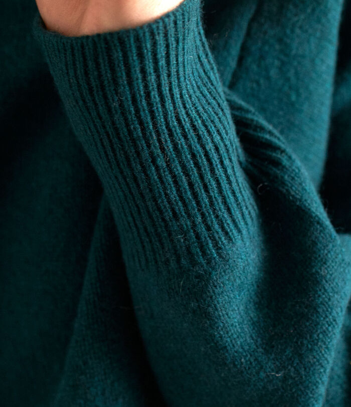 BASTIAN teal responsible wool jumper PhotoZ | 1-2-3
