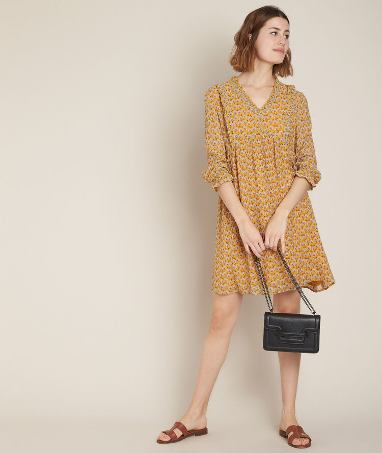 Colombe printed dress saffron.
