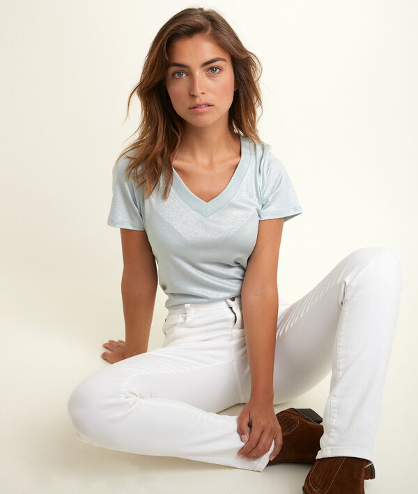 Ronie shiny lavender T-shirt | 1-2-3 Ronie shiny lavender T-shirt PhotoZ | 1-2-3