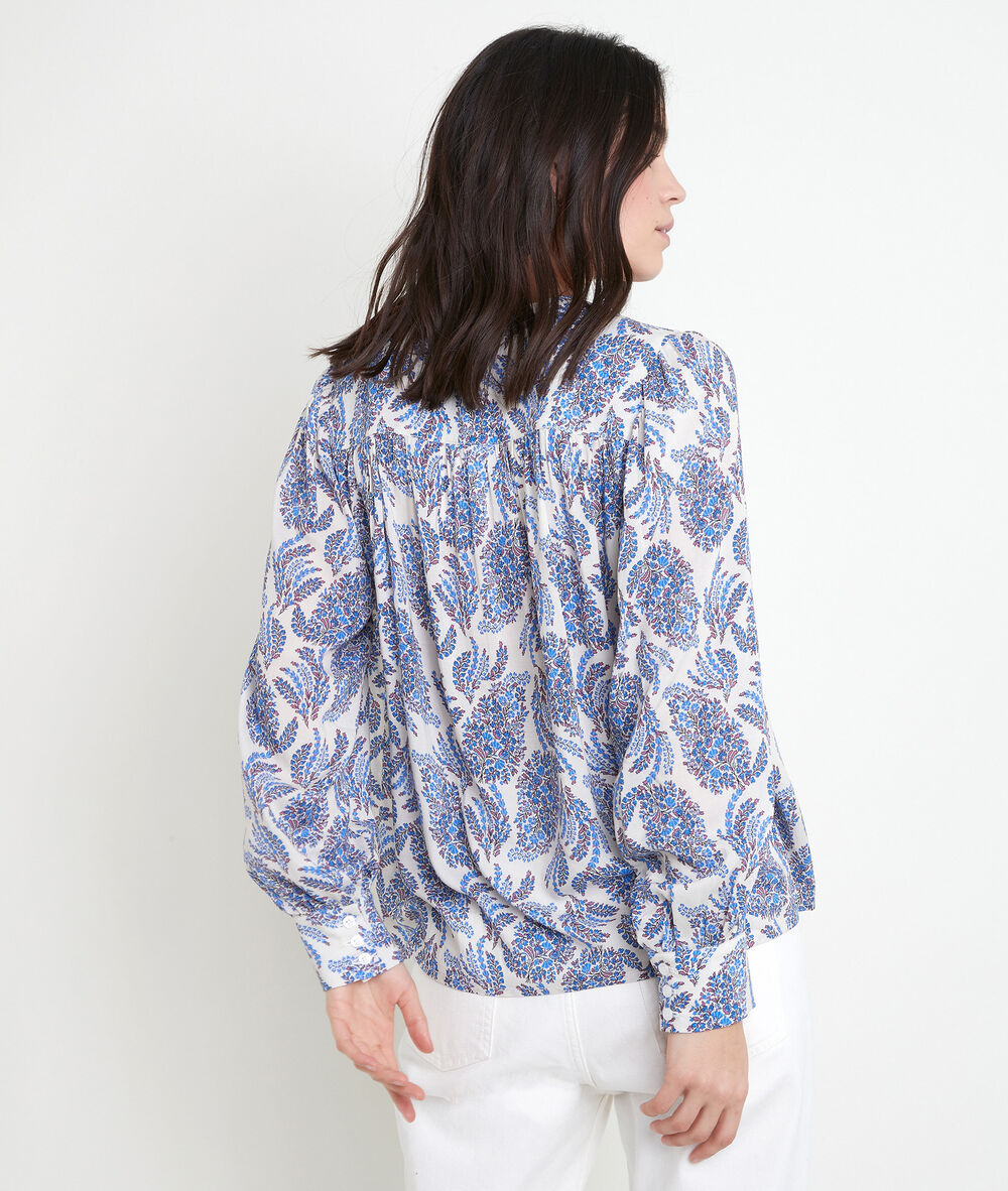Tunon forget-me-not printed blouse myosotis.