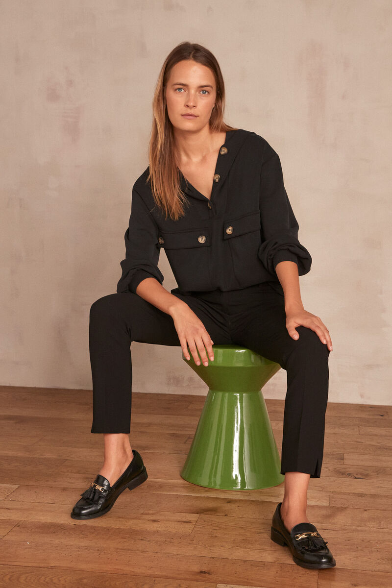 Valero microfibre cigarette trousers | 1-2-3 Valero microfibre cigarette trousers PhotoZ | 1-2-3
