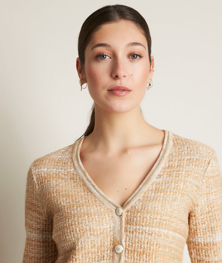 Duchesse short cardigan browno.