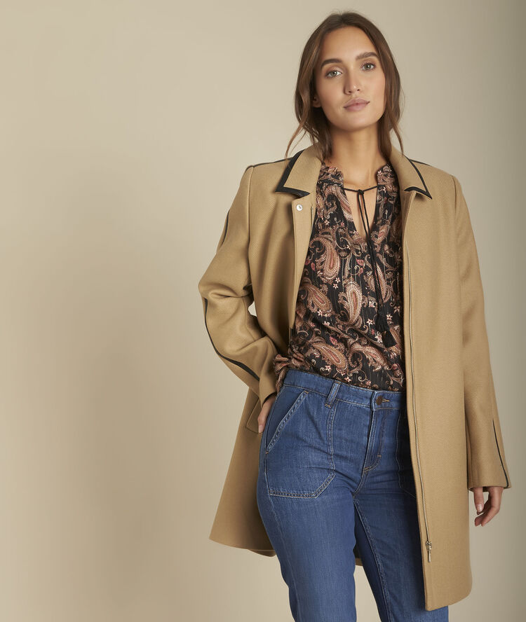 Malita printed lurex blouse black.