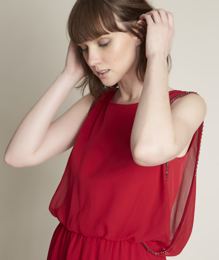 Ode red dress light fuscia.