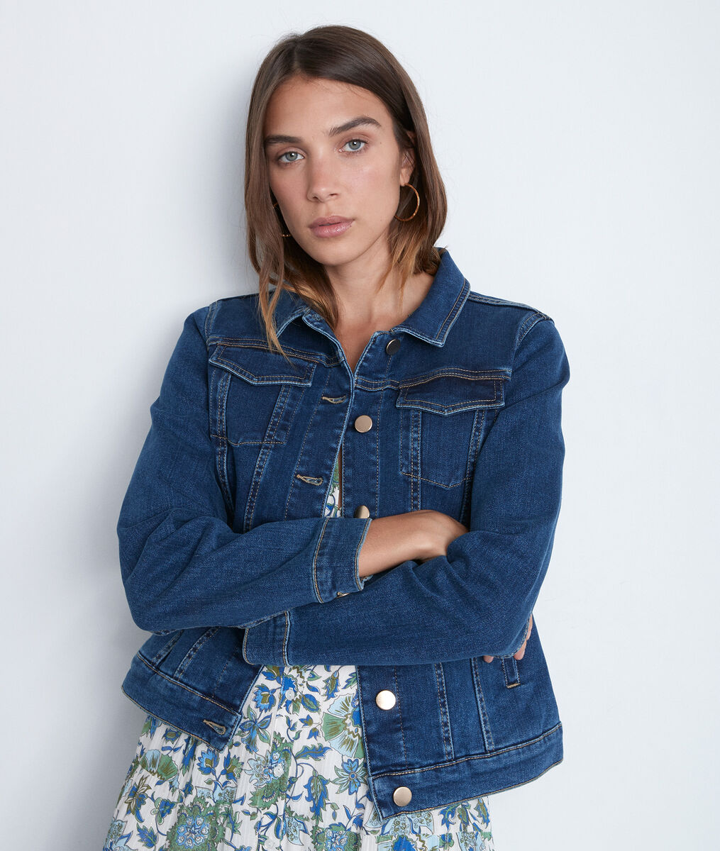 Palmyre raw denim jacket | 1-2-3 Palmyre raw denim jacket PhotoZ | 1-2-3