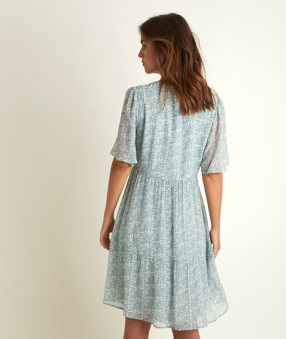 Nara printed dress ardoise.
