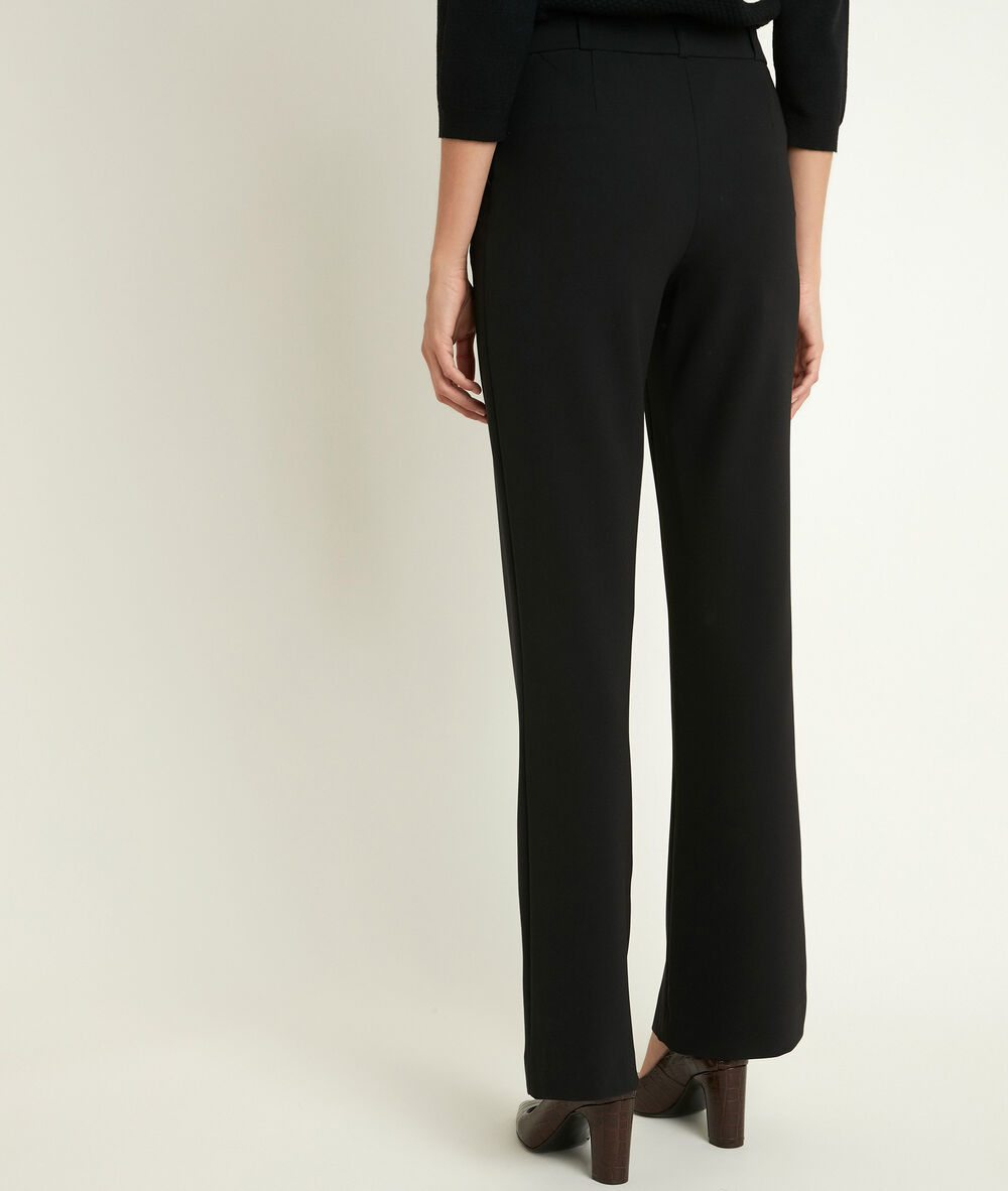 Hubert microfibre sailor trousers black.