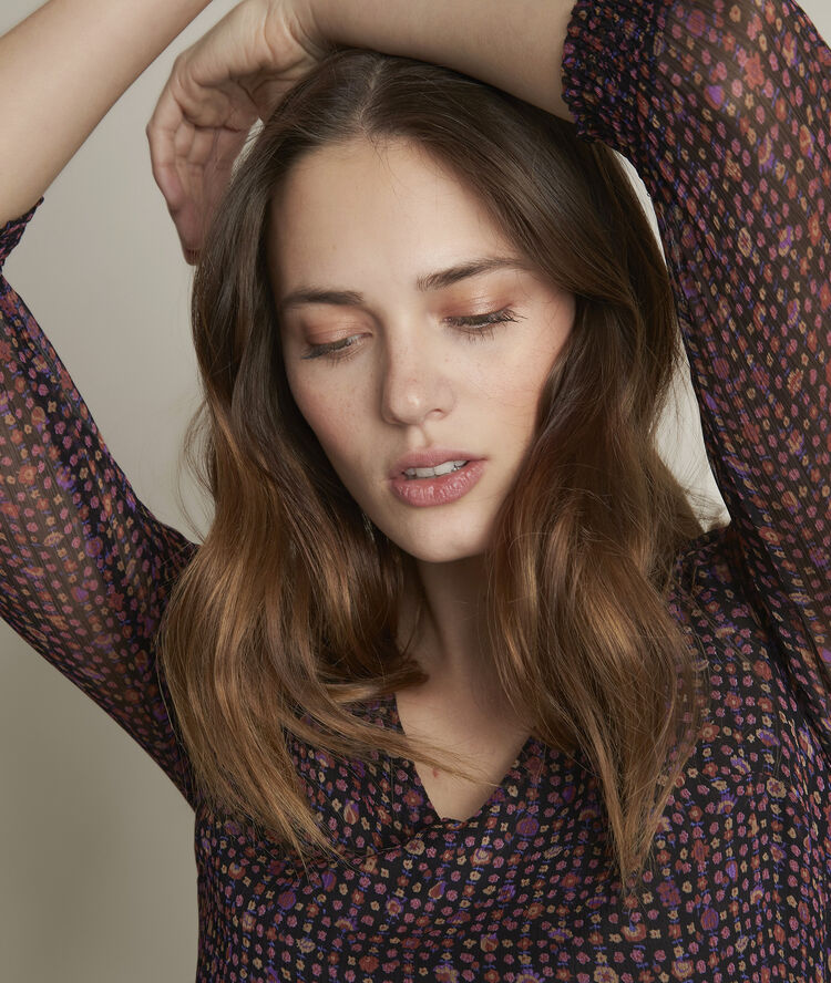 Esmée printed blouse black.