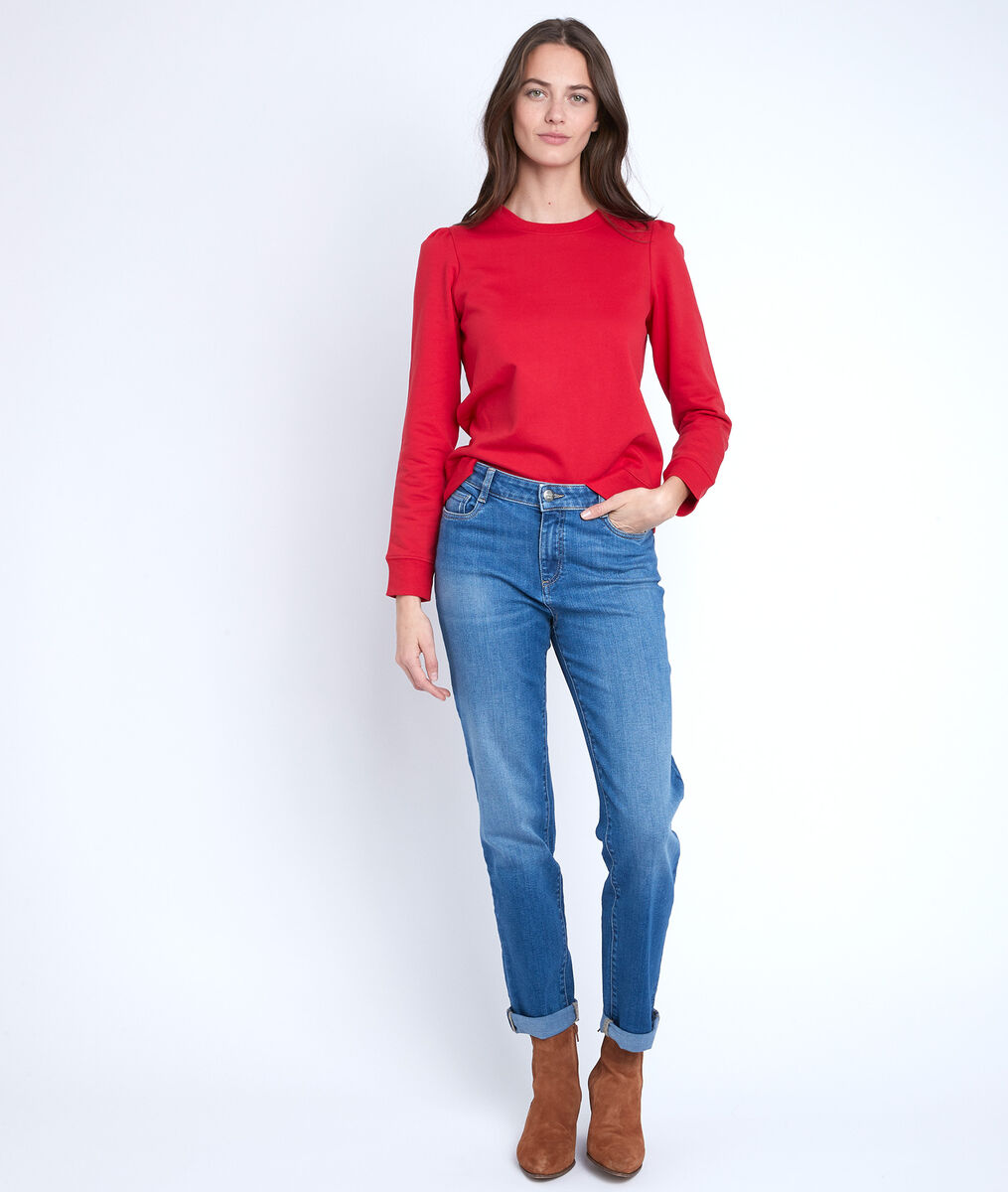 Cachou stone-wash used boyfriend jeans | 1-2-3 Cachou stone-wash used boyfriend jeans PhotoZ | 1-2-3