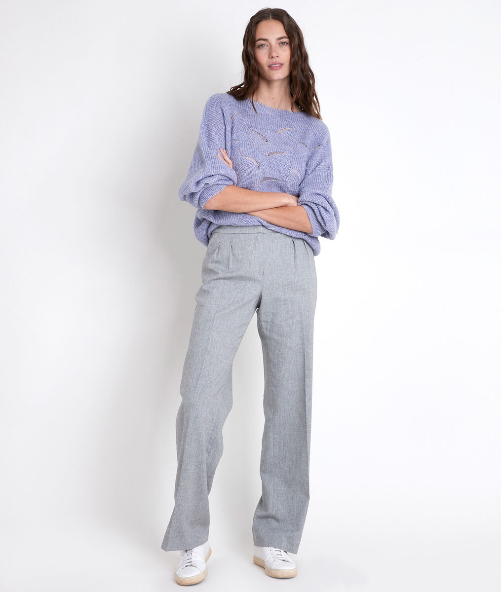 AMANDA fancy knit mauve jumper | 1-2-3 AMANDA fancy knit mauve jumper PhotoZ | 1-2-3