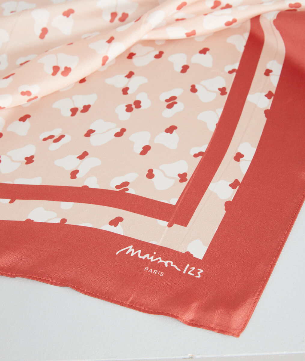 Heidi printed silk square scarf | 1-2-3 Heidi printed silk square scarf PhotoZ | 1-2-3