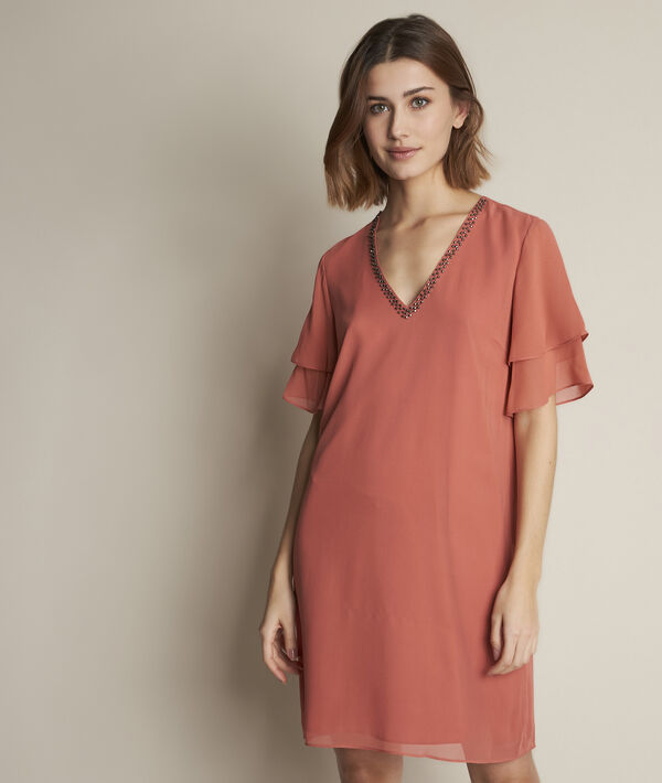 Astrid pink silk dress | 1-2-3 Astrid pink silk dress PhotoZ | 1-2-3