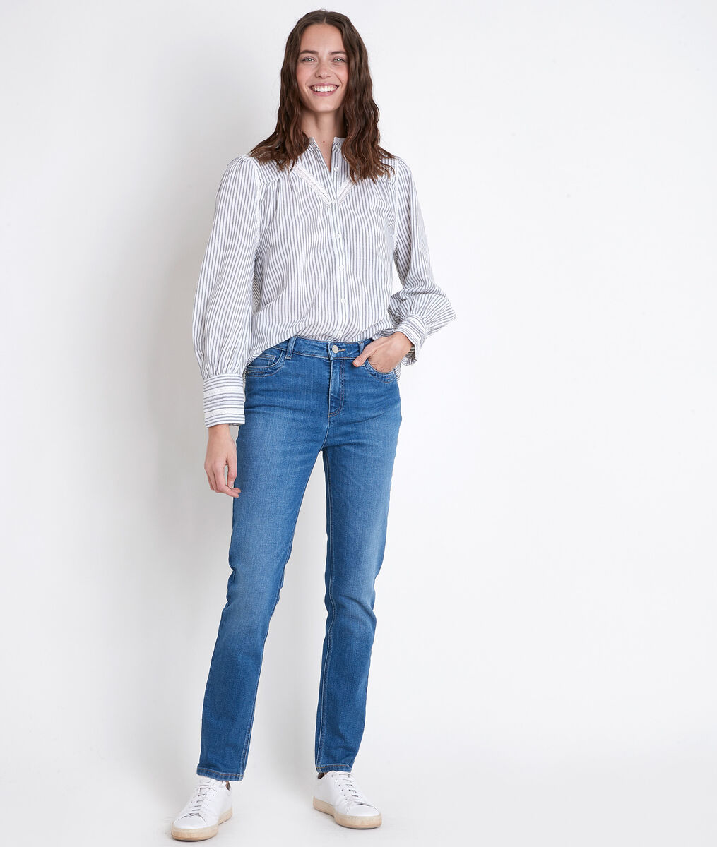 JOHANA striped embroidered blouse | 1-2-3 JOHANA striped embroidered blouse PhotoZ | 1-2-3