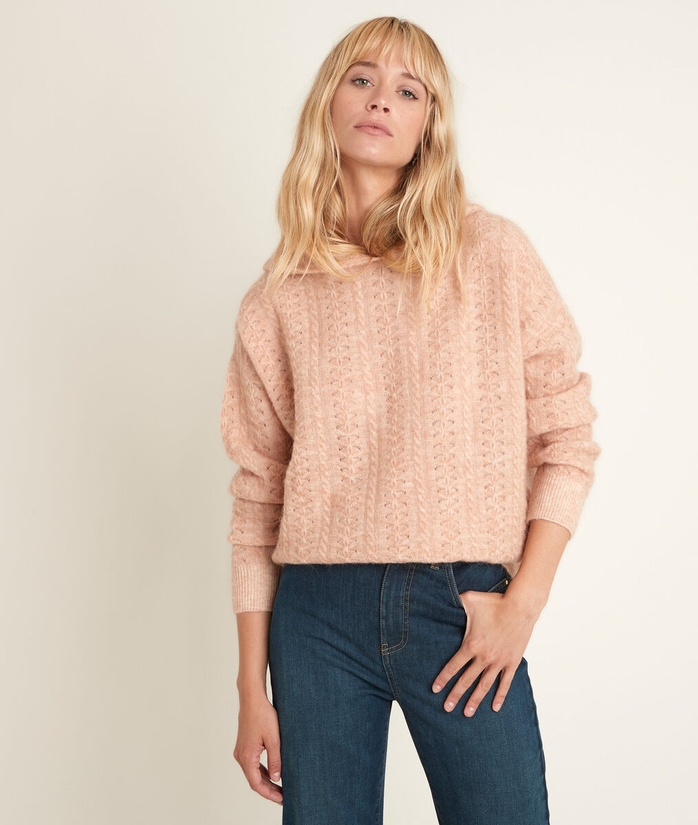 Raquel hooded pullover in blotting paper hue | 1-2-3 Raquel hooded pullover in blotting paper hue PhotoZ | 1-2-3