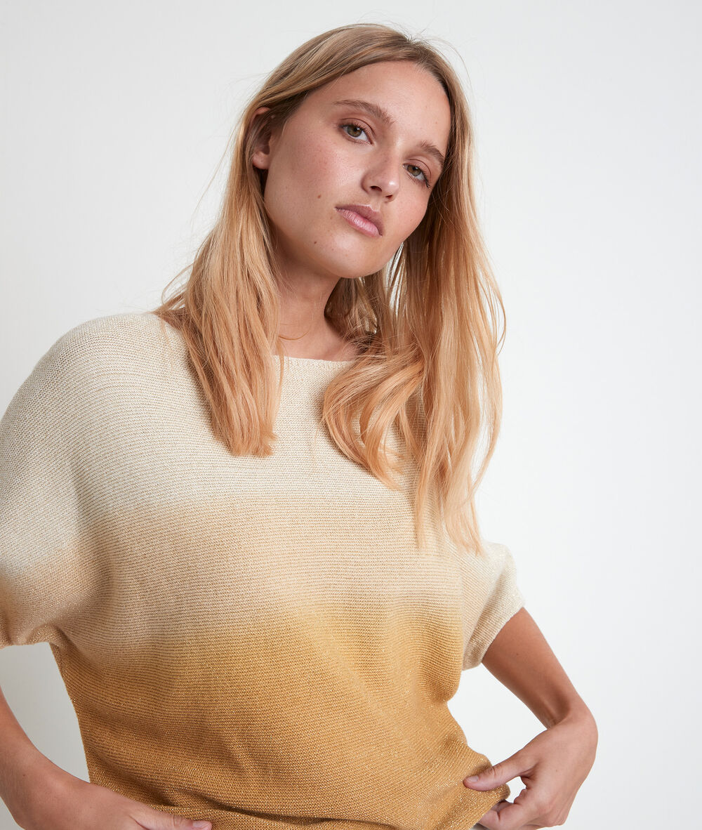 Ashley lightweight blue gradient pullover miel.