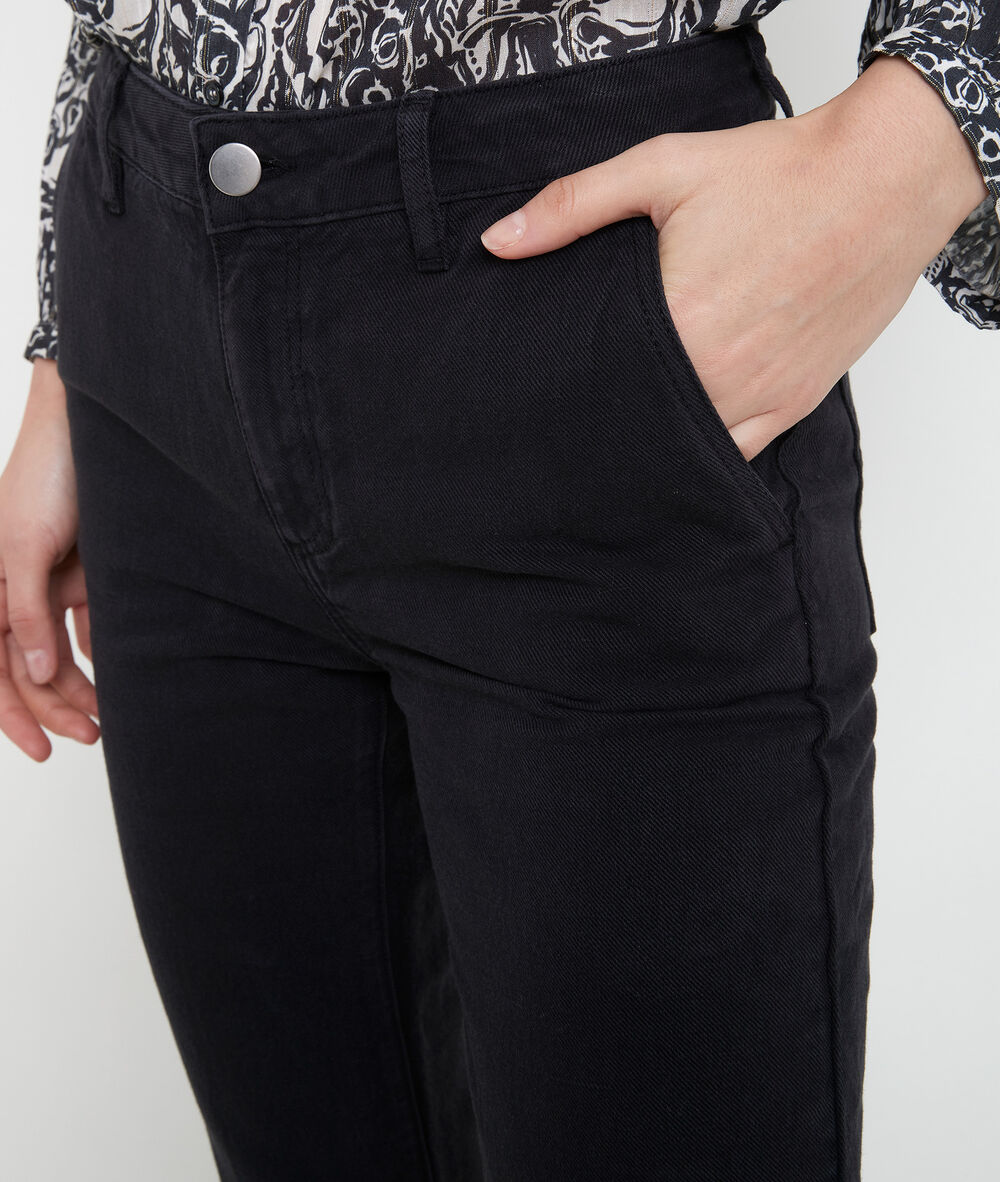 Farel black cigarette-cut trousers noir.