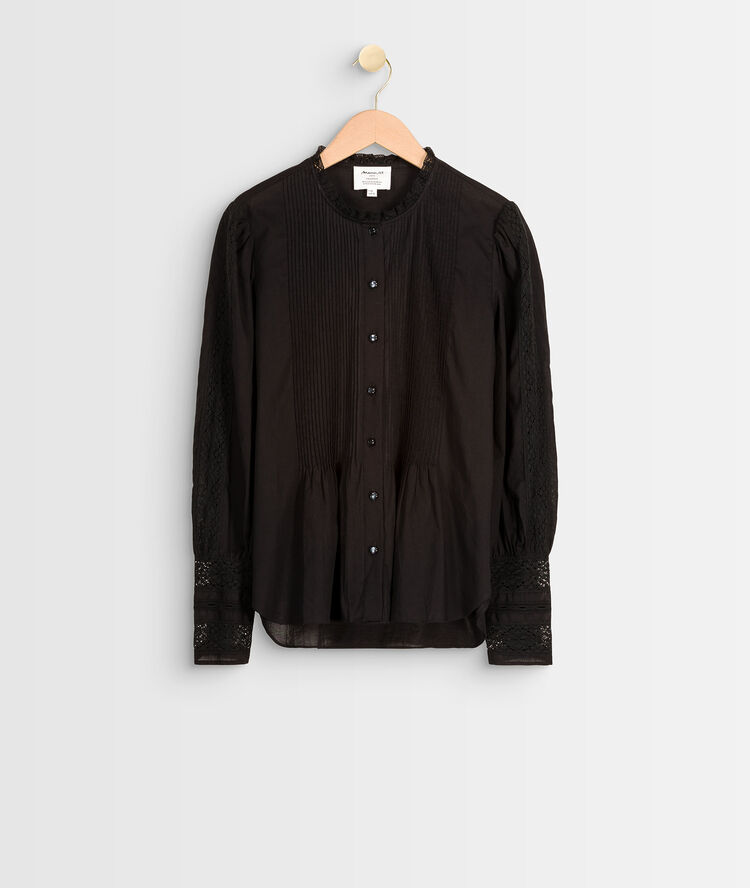 Jena black lace blouse noir.