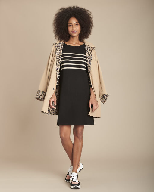 France black striped knit dress (2) - Maison 123