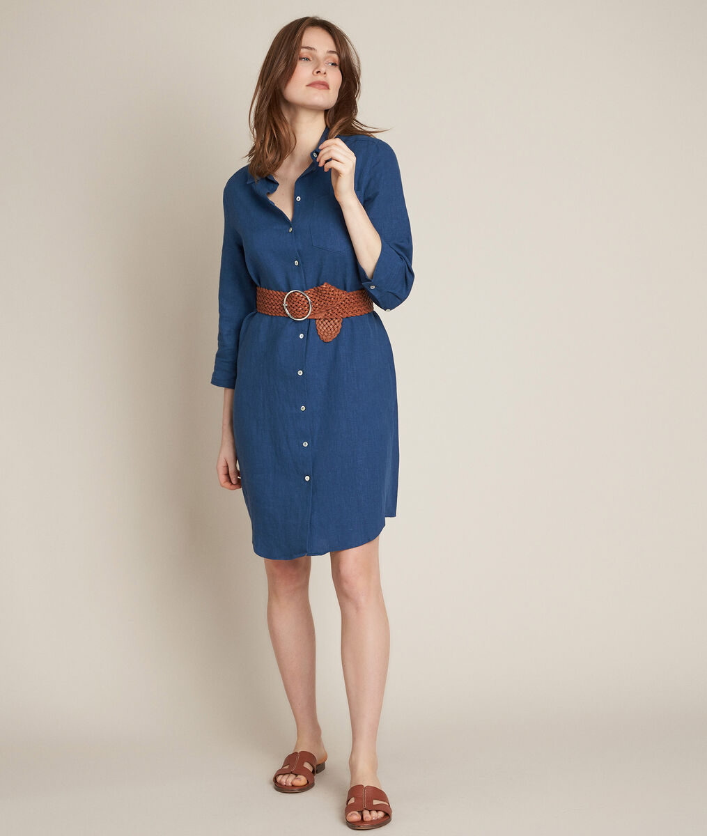 Celine linen shirt dress PhotoZ | 1-2-3