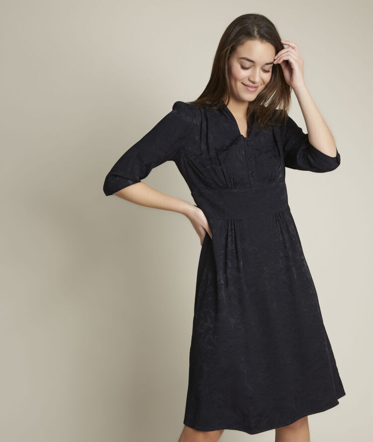 Carole jacquard dress black.