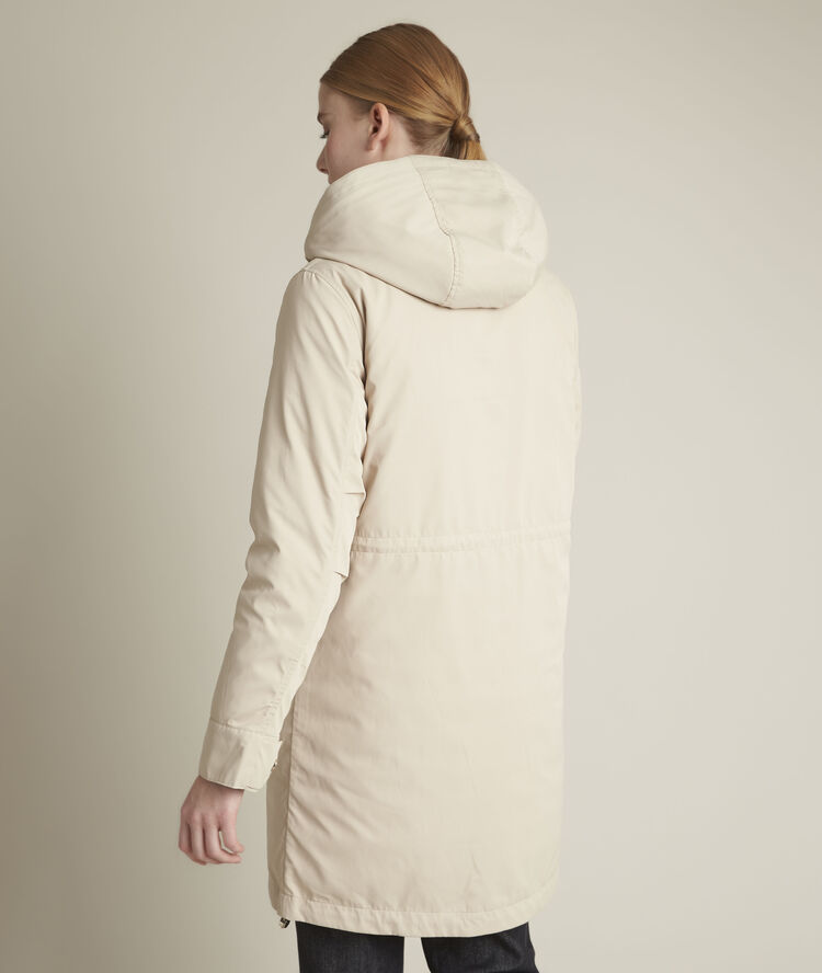 Fiore parka with removable down jacket greige.