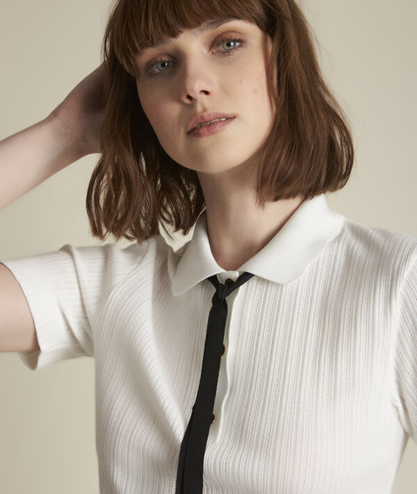 Romy openwork polo shirt PhotoZ | 1-2-3