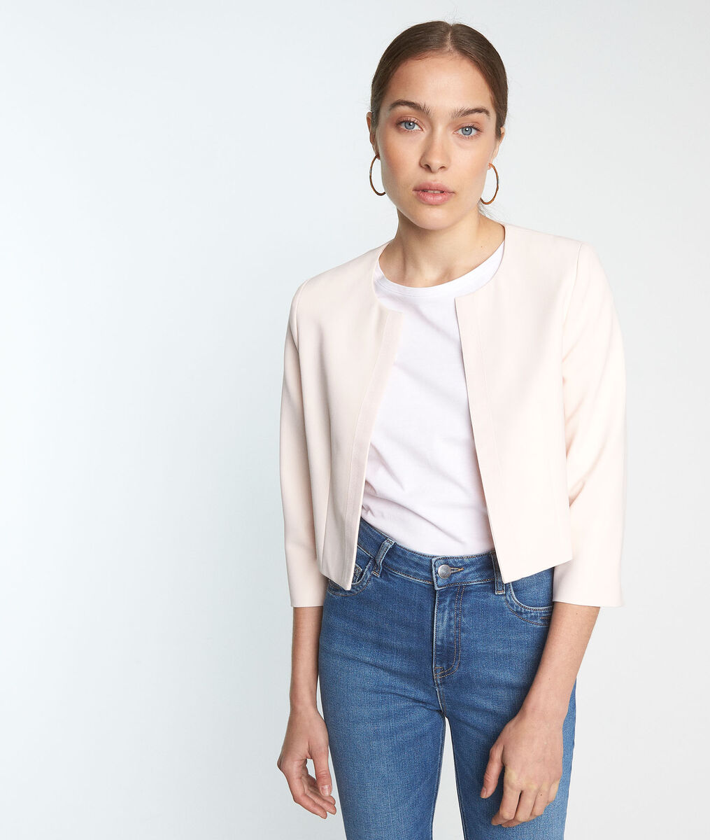 LALIE powder-coloured microfibre bolero | 1-2-3 LALIE powder-coloured microfibre bolero PhotoZ | 1-2-3