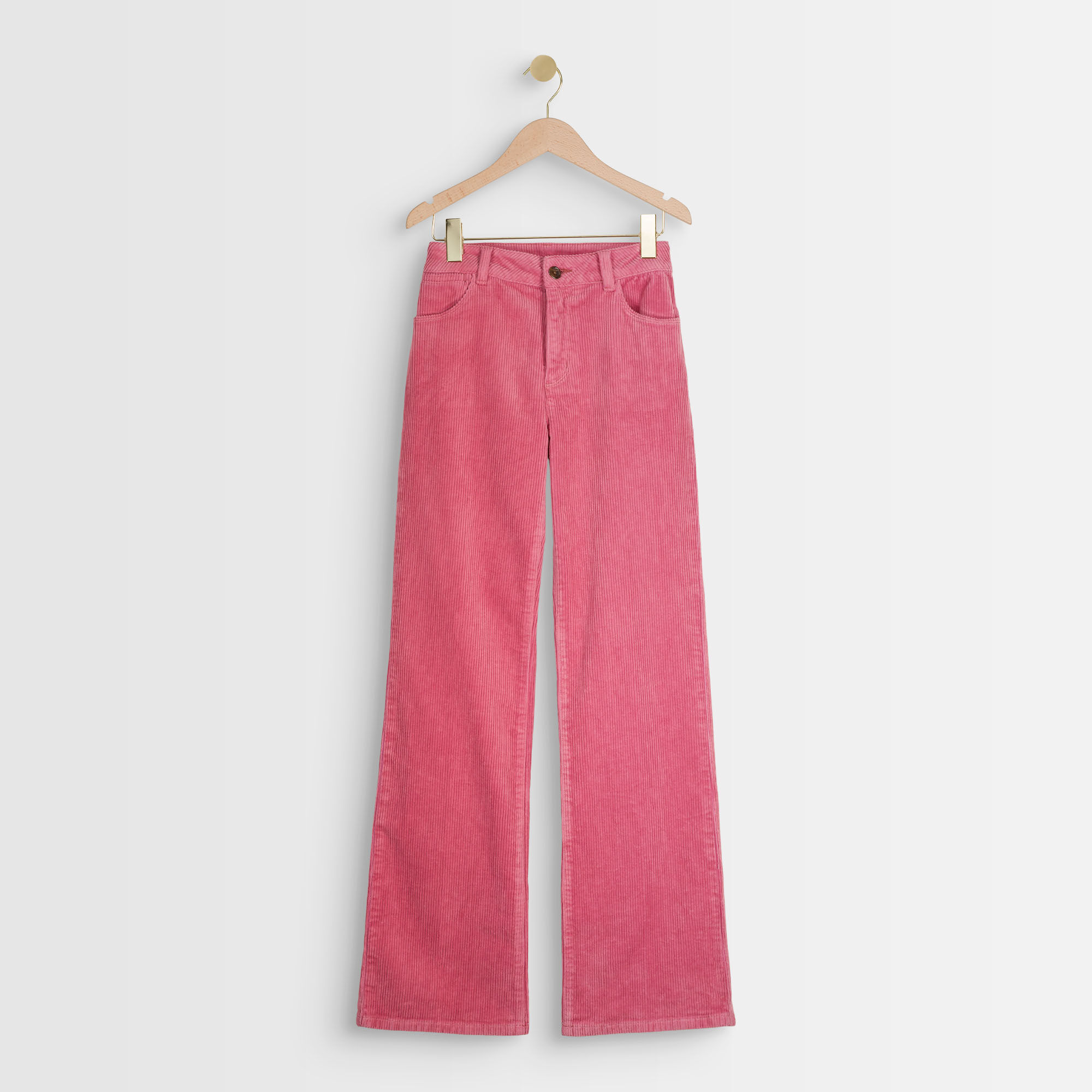 pink velvet pants