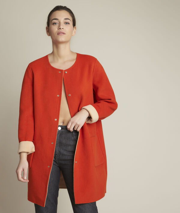 Saelle reversible wool coat | 1-2-3 Saelle reversible wool coat PhotoZ | 1-2-3