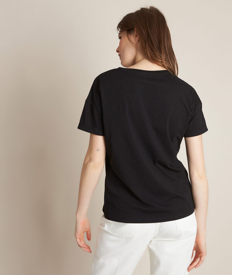 Reinette printed t-shirt black.