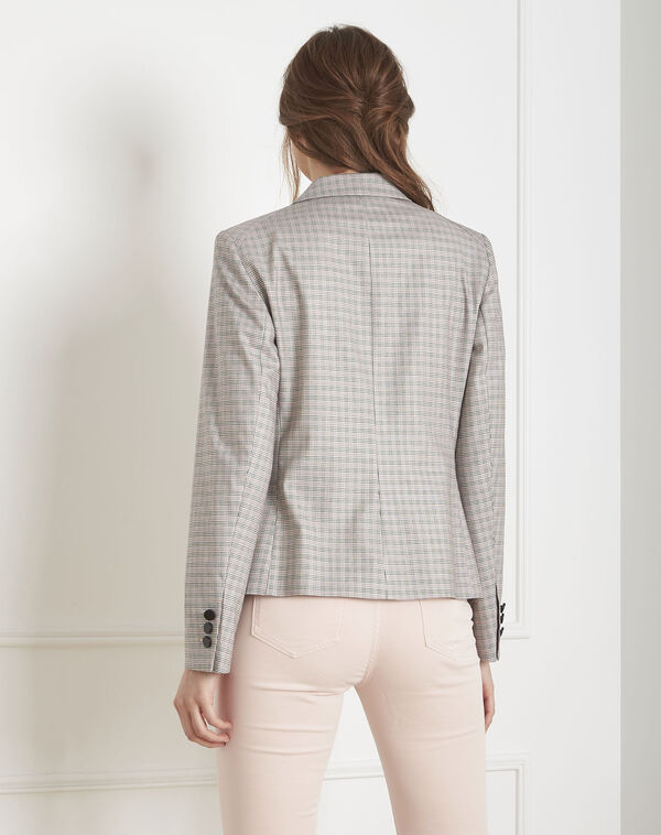 Sarry prince of wales check jacket pumpkin.