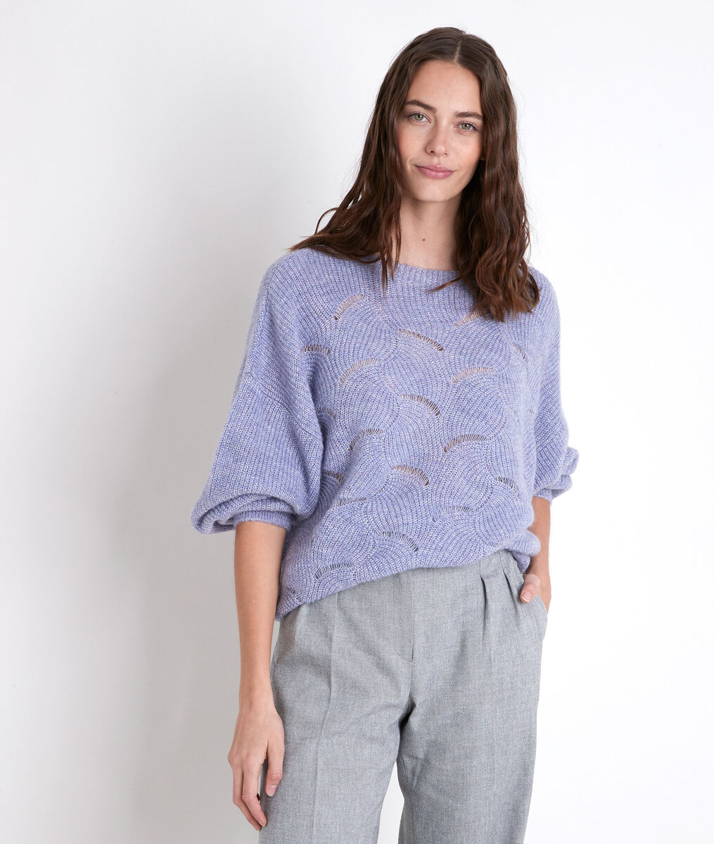 AMANDA fancy knit mauve jumper | 1-2-3 AMANDA fancy knit mauve jumper PhotoZ | 1-2-3