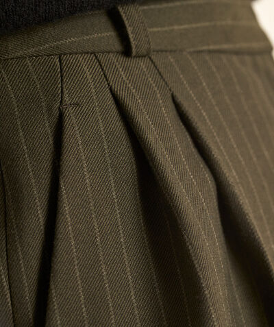 Simbad khaki pinstriped tailored trousers PhotoZ | 1-2-3