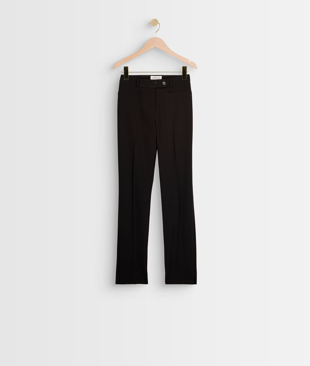 Valero black slim-fit tailored trousers PhotoZ | 1-2-3