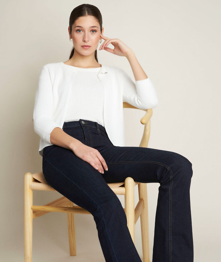 Davina ecru pullover with sequins ecru.