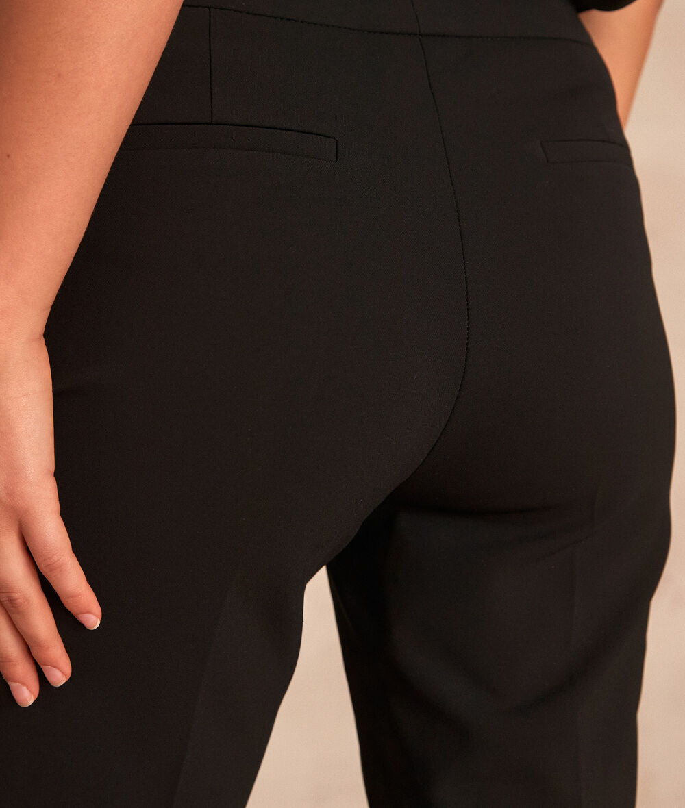 Pantalon de tailleur ajusté noir Lara PhotoZ | 1-2-3