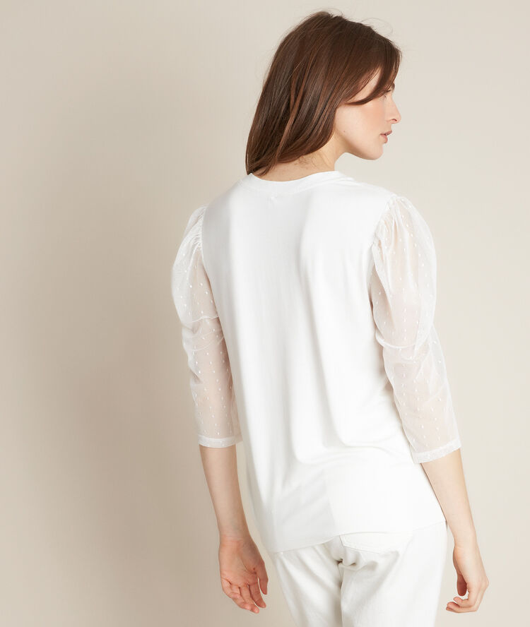 Rezia lace top ecru.
