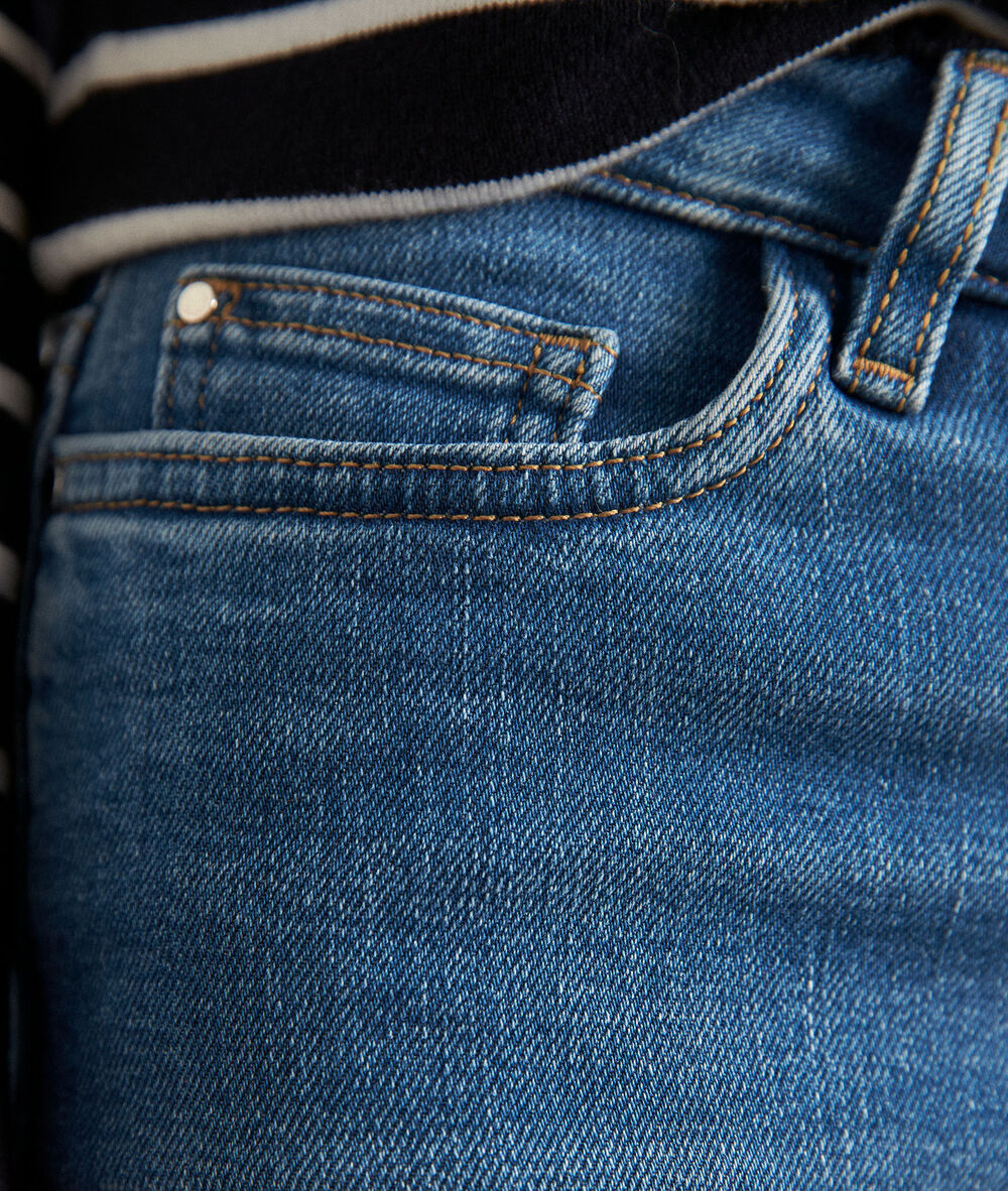 The pamela eco-responsible vintage flares stone used.