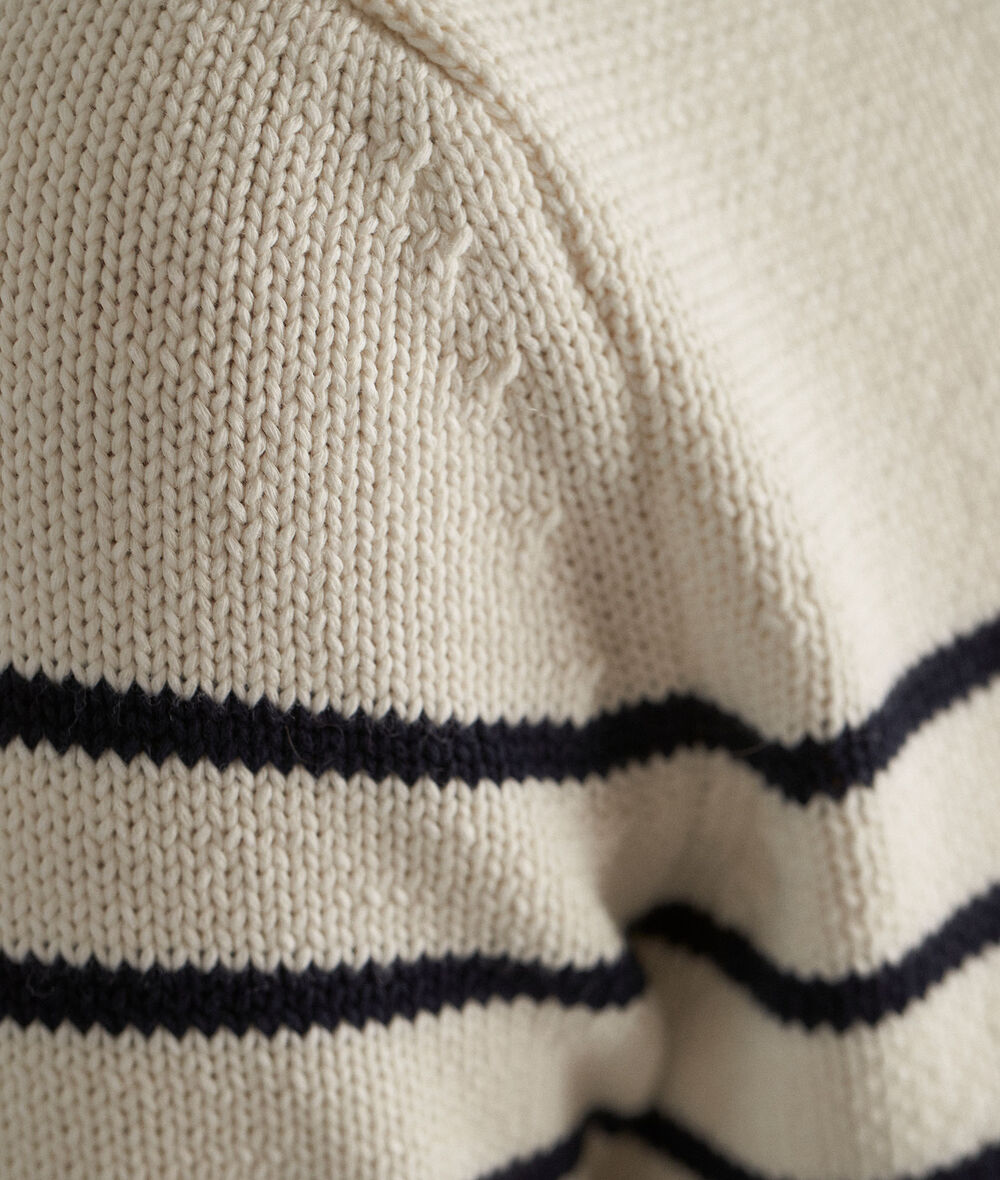 Matt cream striped jumper PhotoZ | 1-2-3