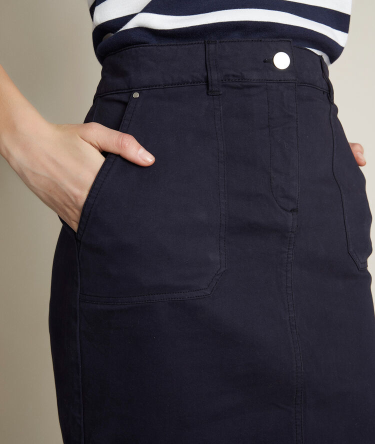 Balade straight skirt navy blue.