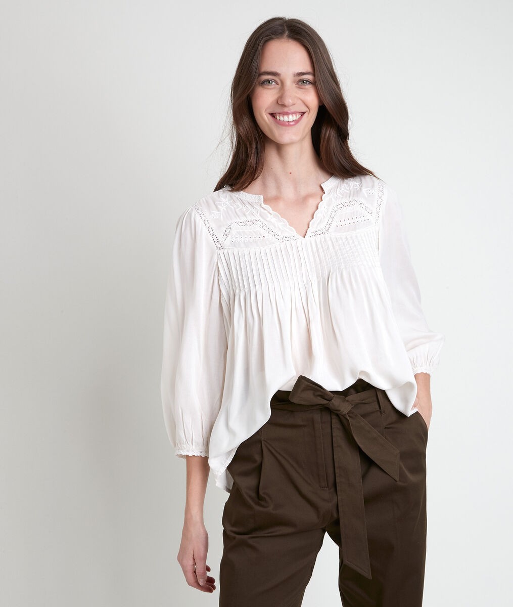 Tatiana ecru lace blouse | 1-2-3 Tatiana ecru lace blouse PhotoZ | 1-2-3