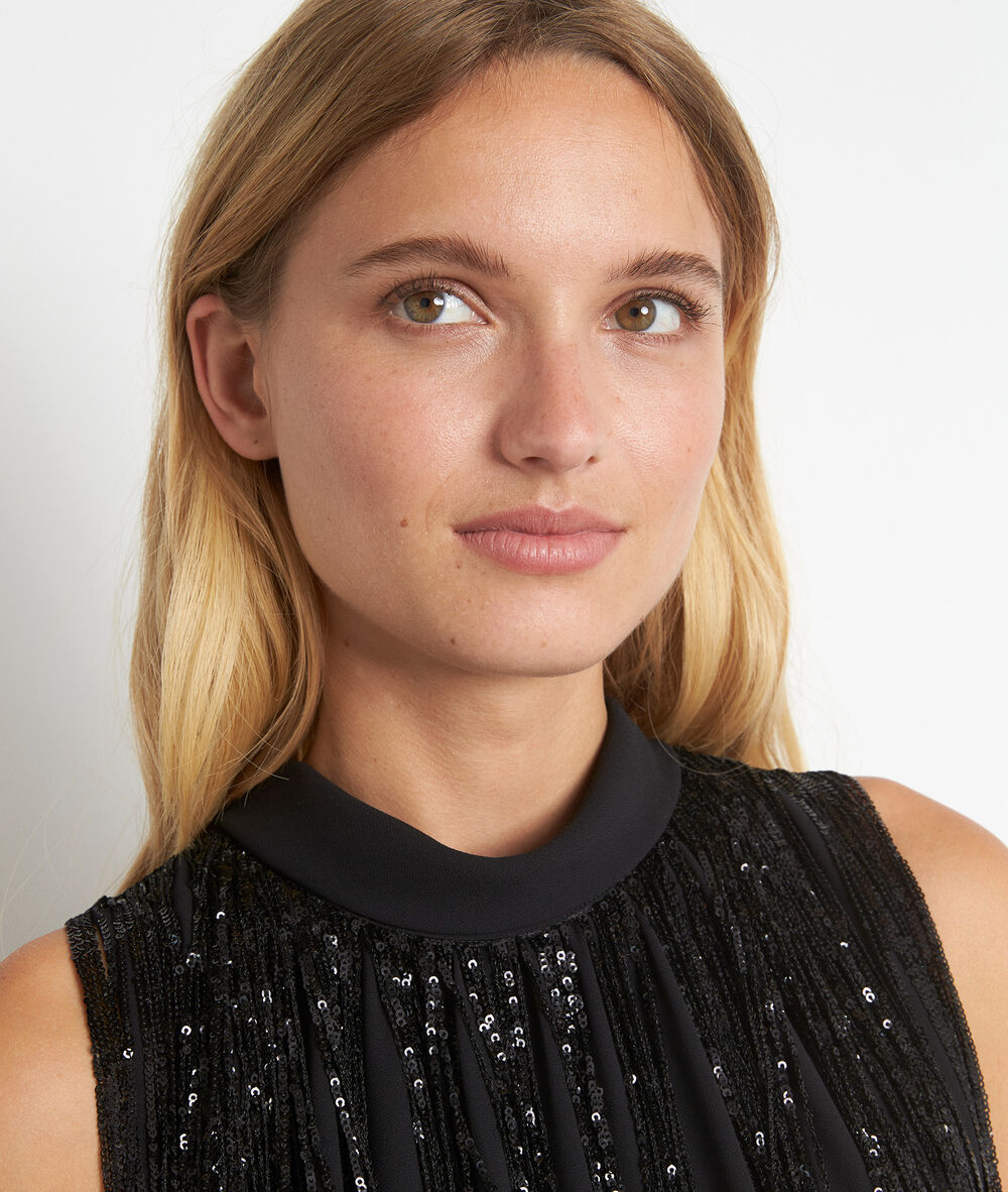 Chachacha black sequinned dress noir.