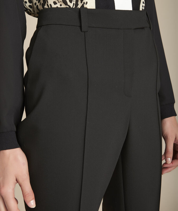 Elypse black straight-leg trousers black.