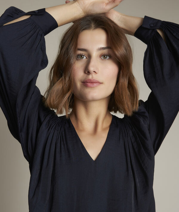 Elvera floaty navy blue blouse PhotoZ | 1-2-3