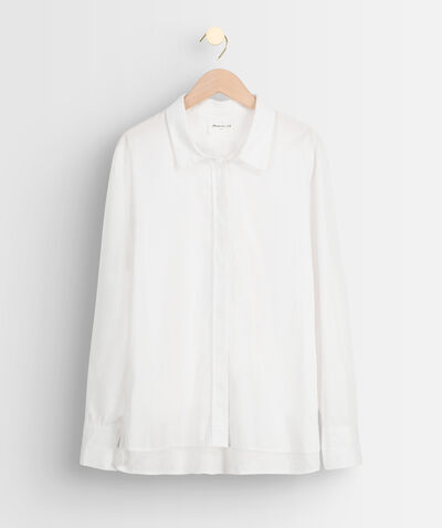Esmeralda white cotton poplin shirt PhotoZ | 1-2-3