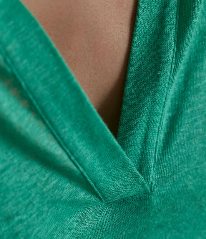 Cirsee green eco-friendly linen T-shirt PhotoZ | 1-2-3