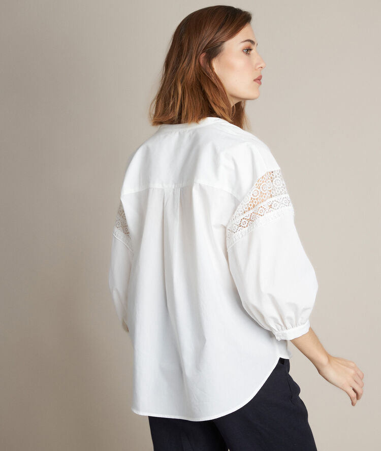 Veronica lace blouse white.